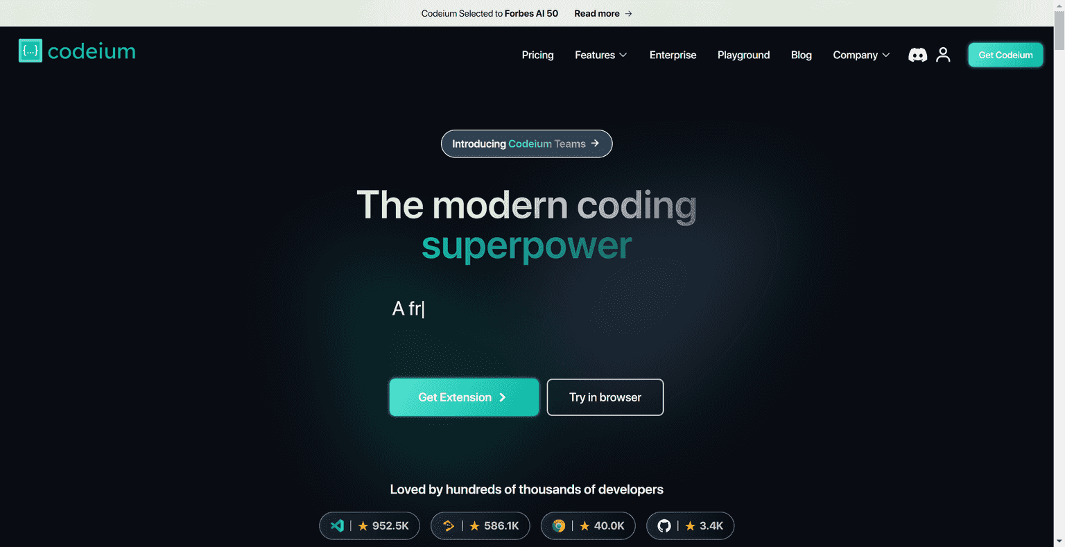 Free AI programming tool that supports over 20 languages and integrates with your favorite IDE, offering lightning-fast speed and high-quality suggestions.