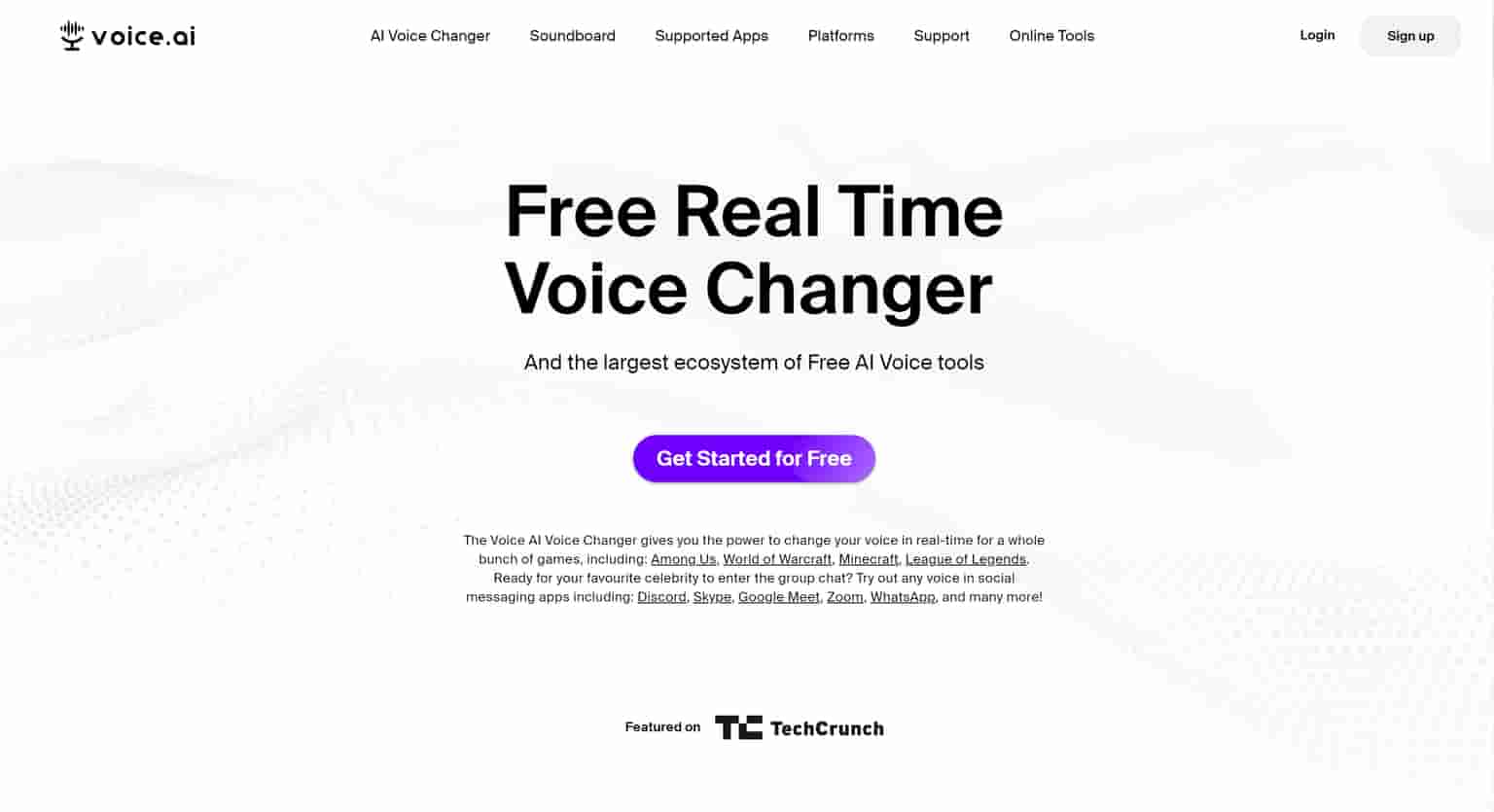 Real-Time AI Voice Changer Tool