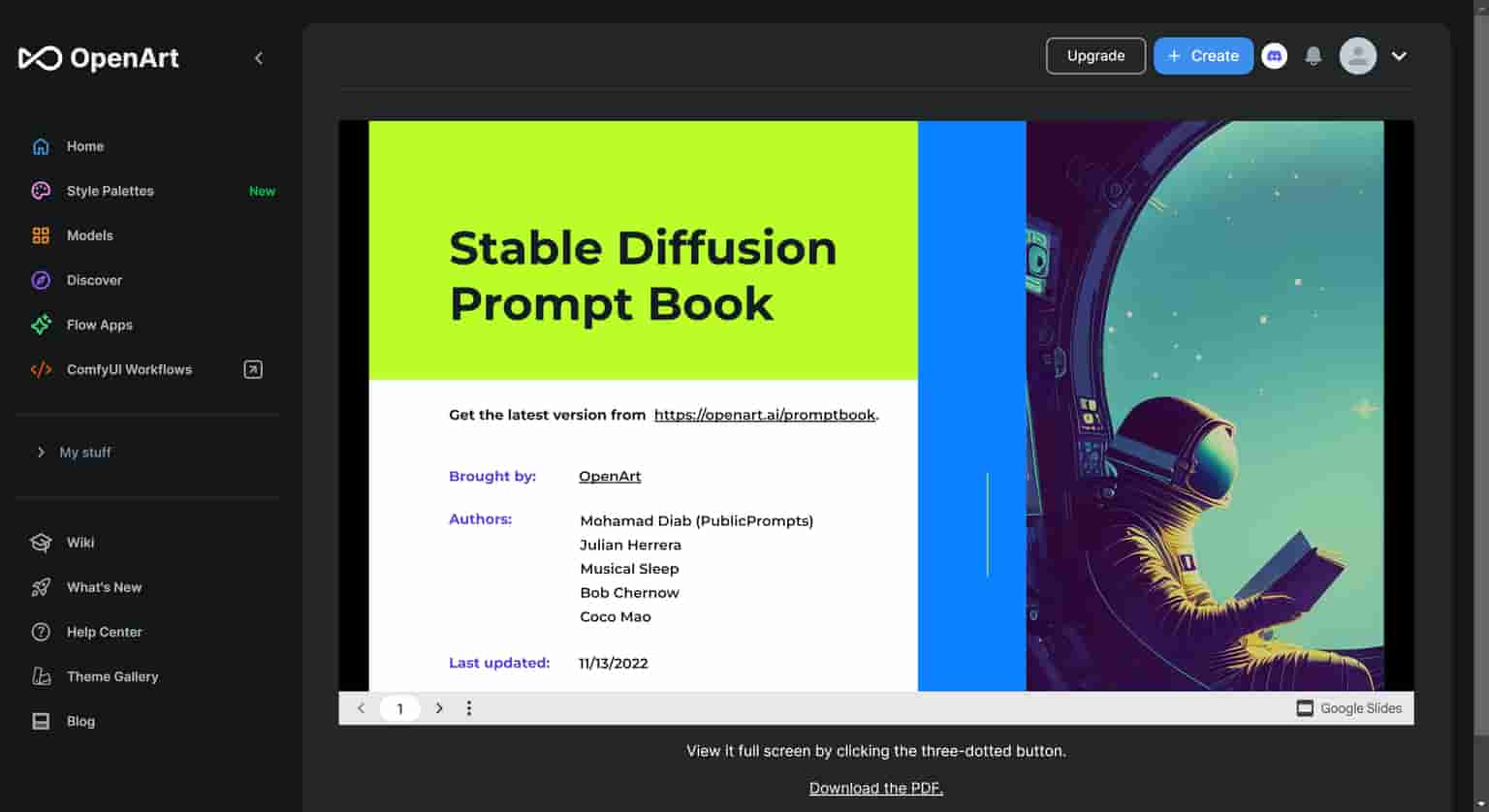 OpenArt launches a manual for StableDiffusion commands