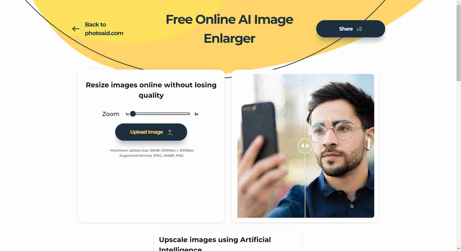 Free Online AI Image Enlarger