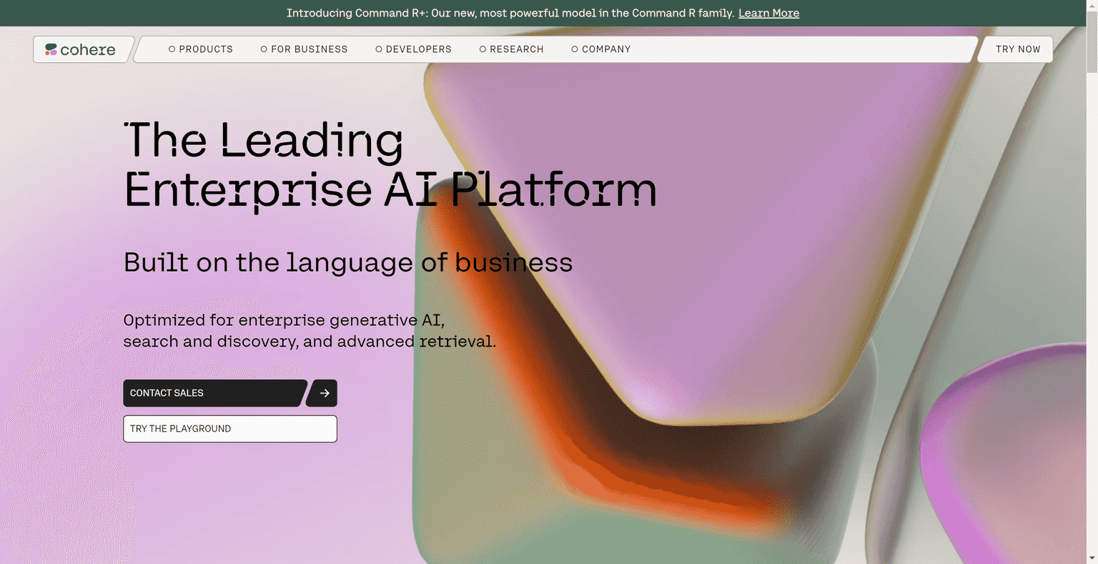 Large language model platform for building AI products