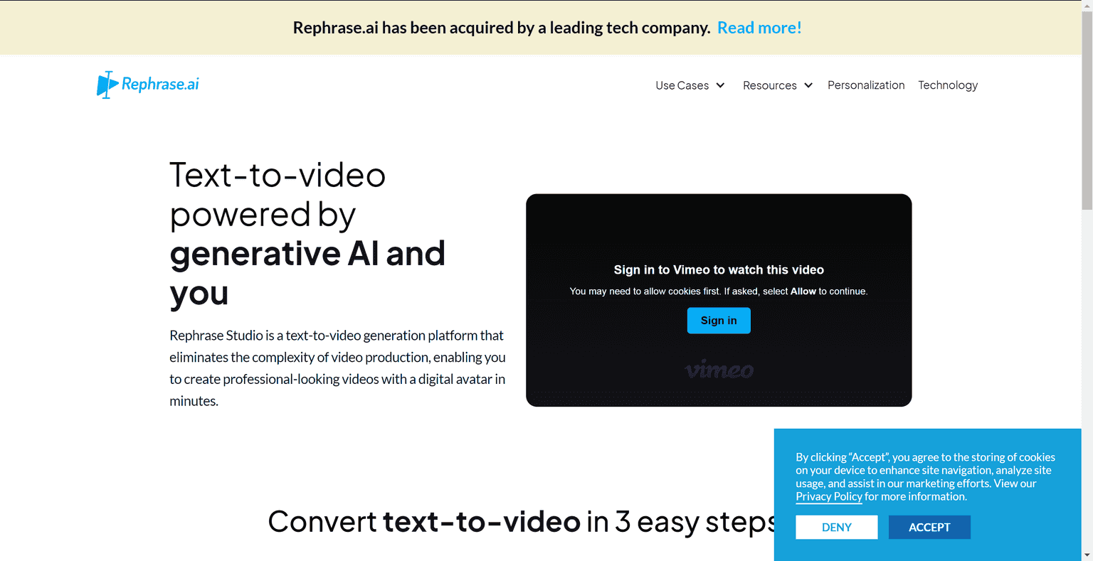 Synthetic video creation platform driven by artificial intelligence, capable of converting your plain text into highly engaging, professional-quality videos in minutes.