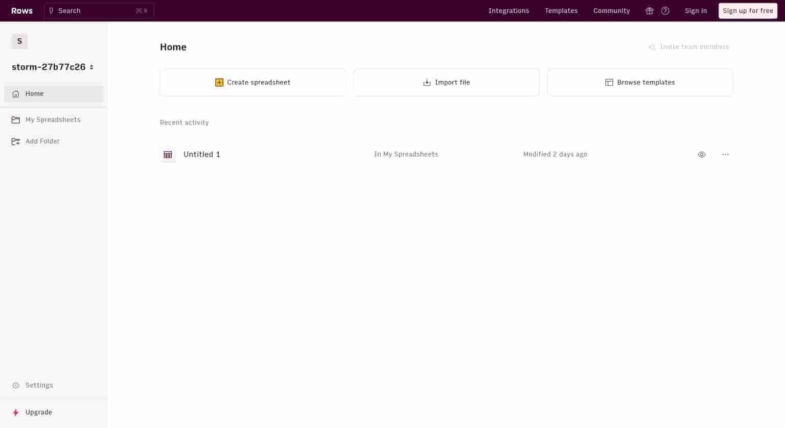 Online spreadsheet processing tool integrated with AI functions