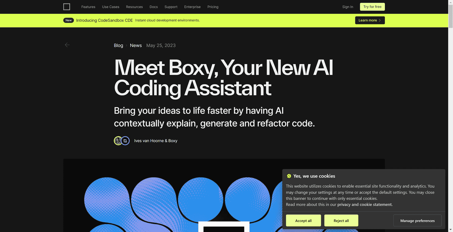 AI programming assistant launched by CodeSandbox