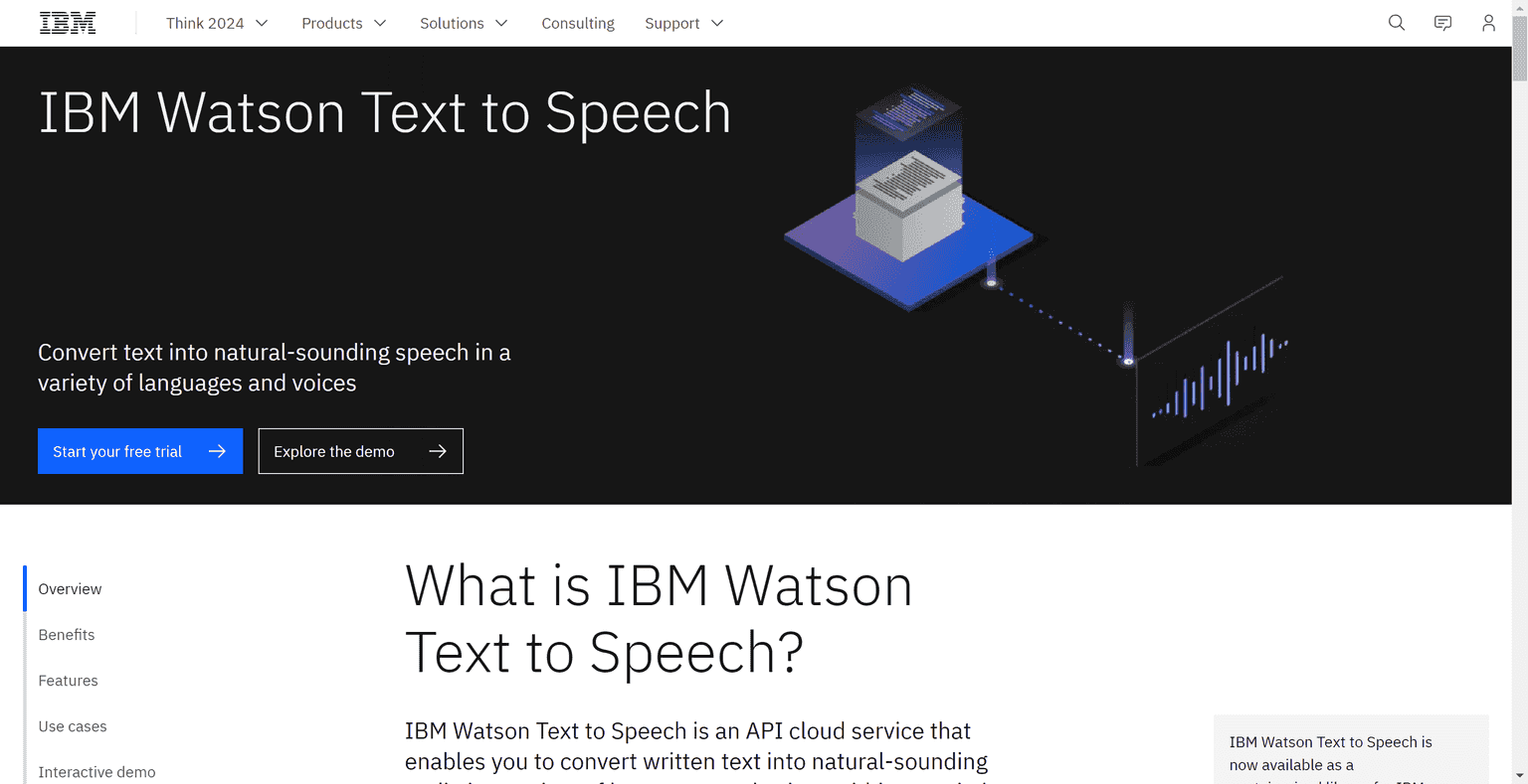 IBMWatson Text-to-Speech