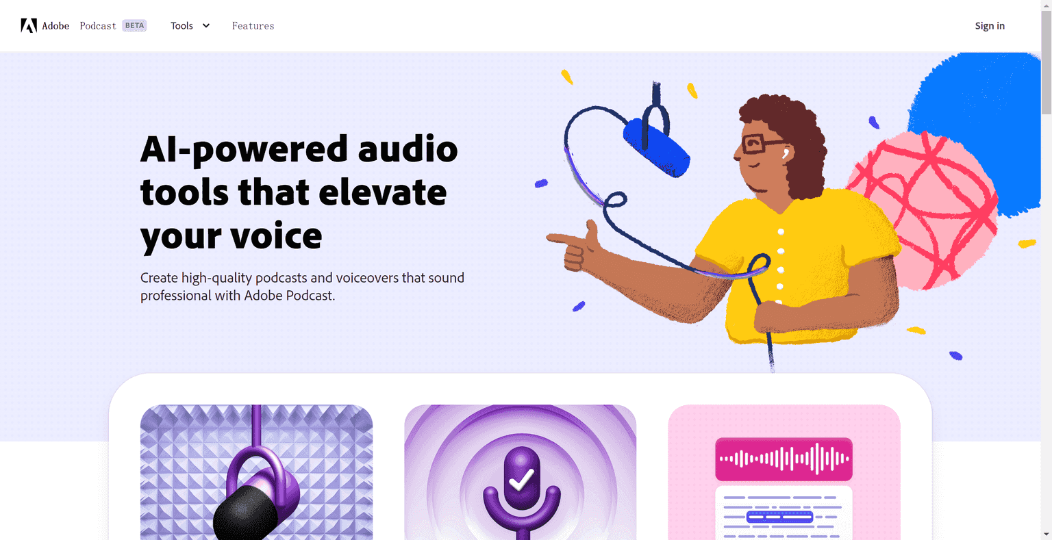 Adobe's Online AI Audio Recording and Editing Tool