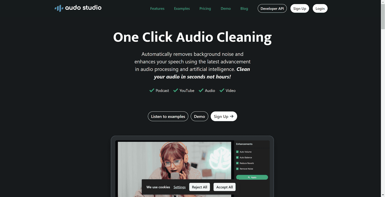 AI Audio Cleaning Tool (Noise Reduction, Sound Balancing, Volume Adjustment)