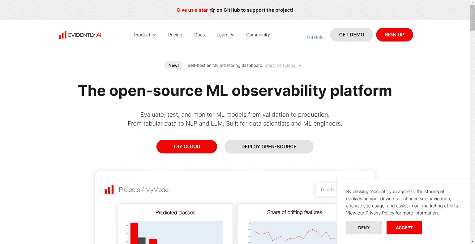 Open-source machine learning model monitoring and testing tools